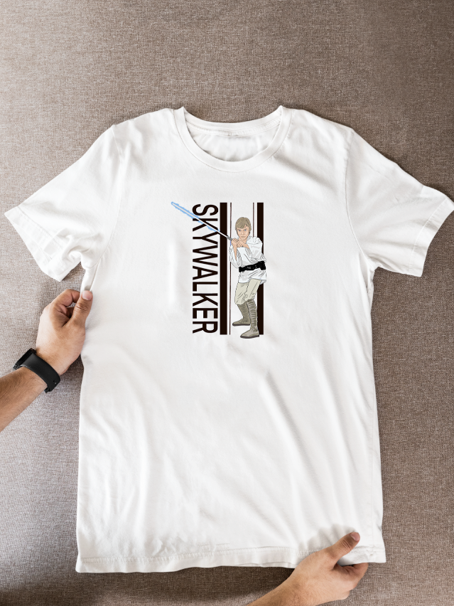 Star Wars Luke Skywalker T-Shirt - Cartoon Graphic Tee for Fans