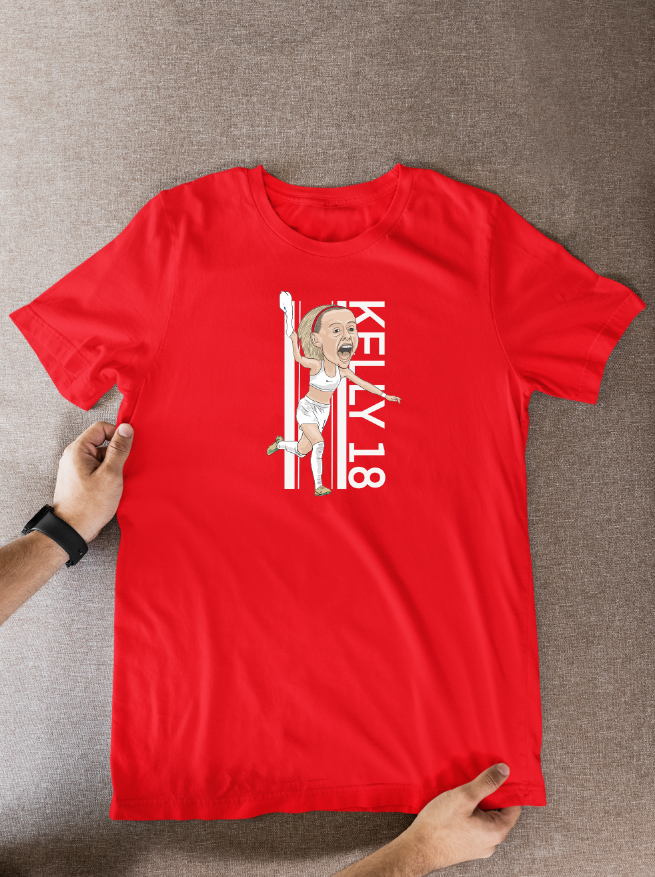 Chloe Kelly Lionesses T-Shirt: Cartoon Graphic Soccer Fan Wear
