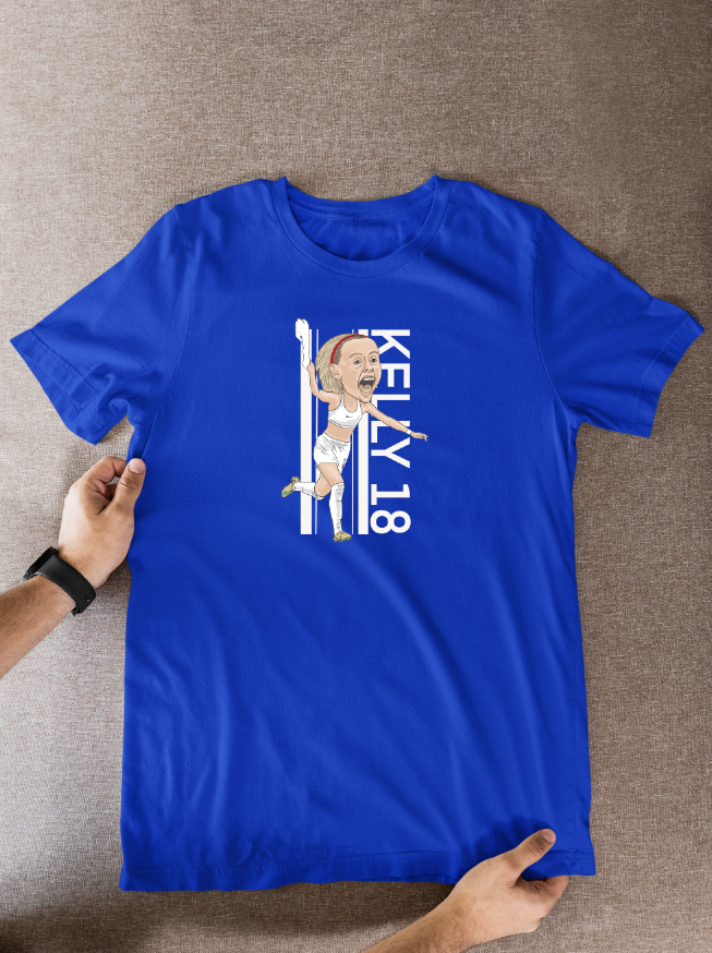 Chloe Kelly Lionesses T-Shirt: Cartoon Graphic Soccer Fan Wear