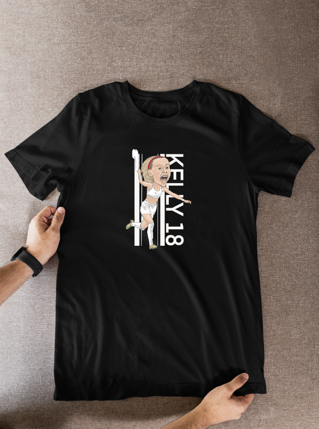 Chloe Kelly Lionesses T-Shirt: Cartoon Graphic Soccer Fan Wear