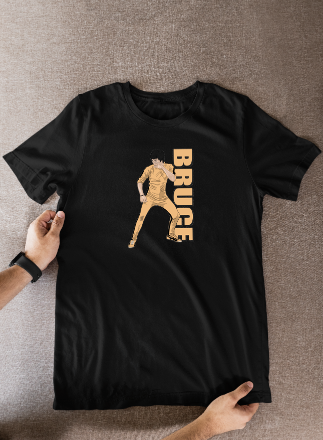 Bruce Lee Cartoon T-Shirt | Unique Graphic Art for Fans