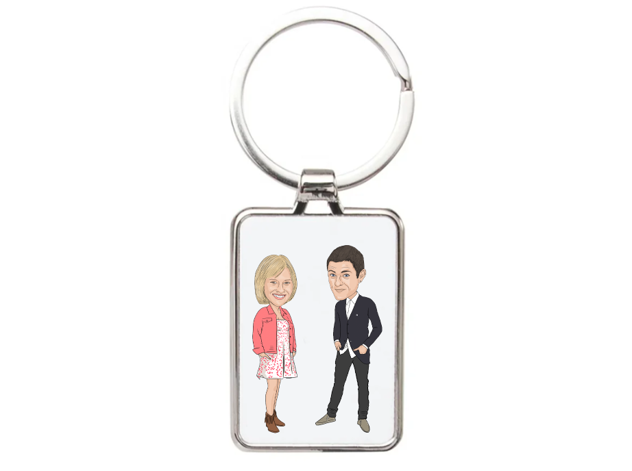 Gavin & Stacey Keyring | Unofficial Cartoon Graphic Keychain Collectible