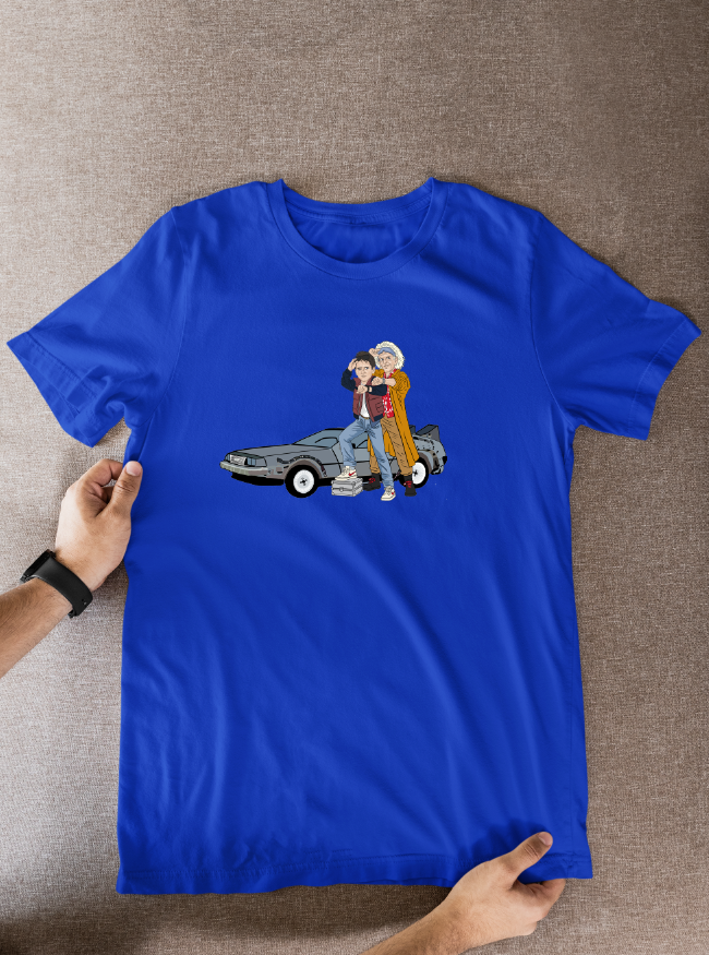 Back to the Future T-Shirt: 80s Movie Theme Cartoon Graphic Fan Wear