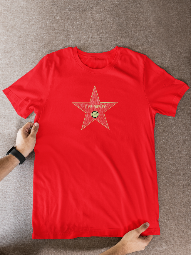 Elvis Presley Unofficial Cartoon Graphic T-Shirt: Fan Wear