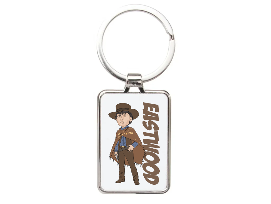 Back to the Future Keychains - 80s Movie Theme Cartoon Graphic Gift Keyrings