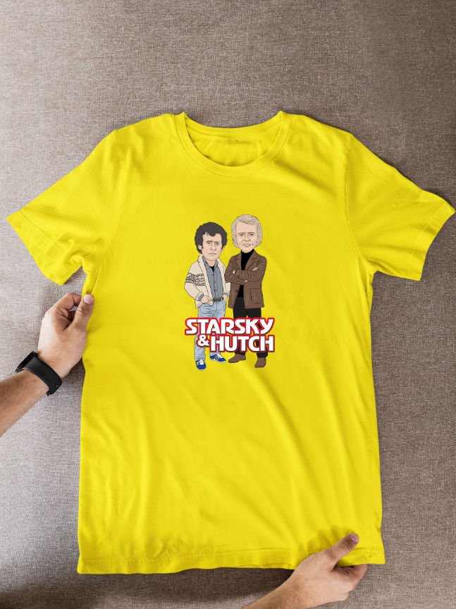 Starsky and Hutch 70s tv show theme Cartoon Graphic T-Shirt: Fan Wear