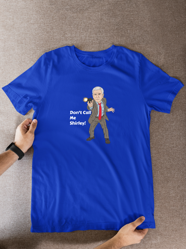 Naked Gun Don't Call Me Shirley Movie Unofficial Cartoon Graphic Cotton T-Shirts