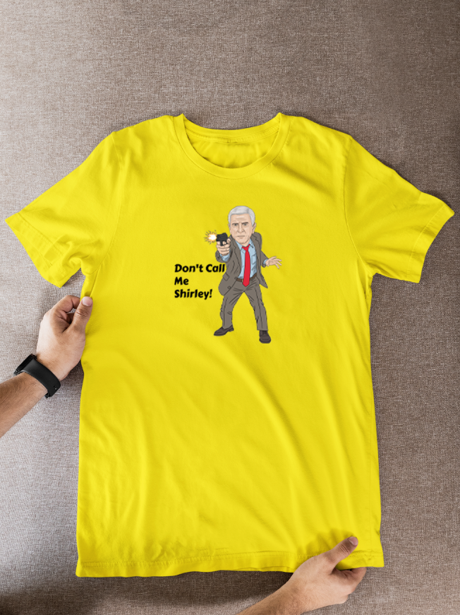 Naked Gun Don't Call Me Shirley Movie Unofficial Cartoon Graphic Cotton T-Shirts