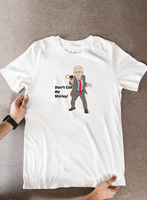 Naked Gun Don't Call Me Shirley Movie Unofficial Cartoon Graphic Cotton T-Shirts