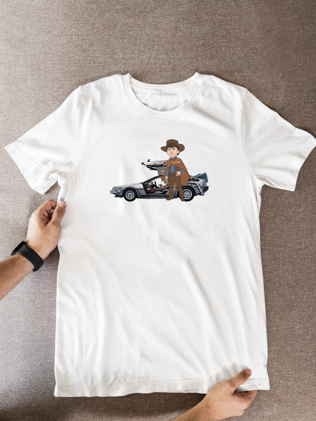 Back to the Future T-Shirt - 80s Movie Theme Cartoon Graphic Fan Wear