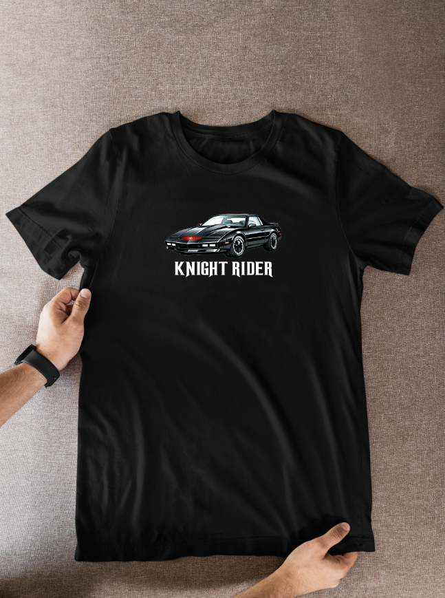 Knight Rider 80s Tv theme Cartoon Graphic T-Shirt: Fan Wear
