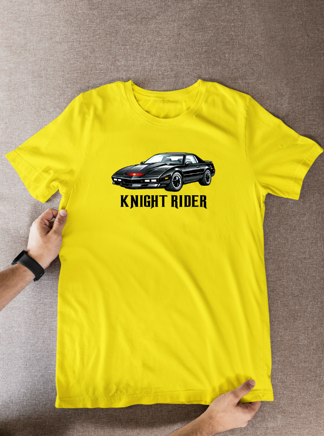 Knight Rider 80s Tv theme Cartoon Graphic T-Shirt: Fan Wear