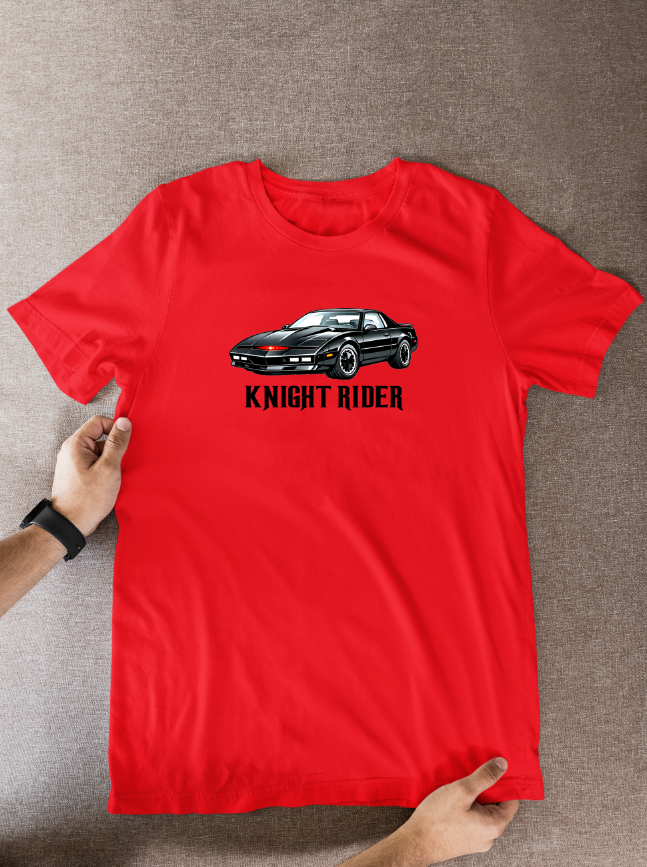 Knight Rider 80s Tv theme Cartoon Graphic T-Shirt: Fan Wear