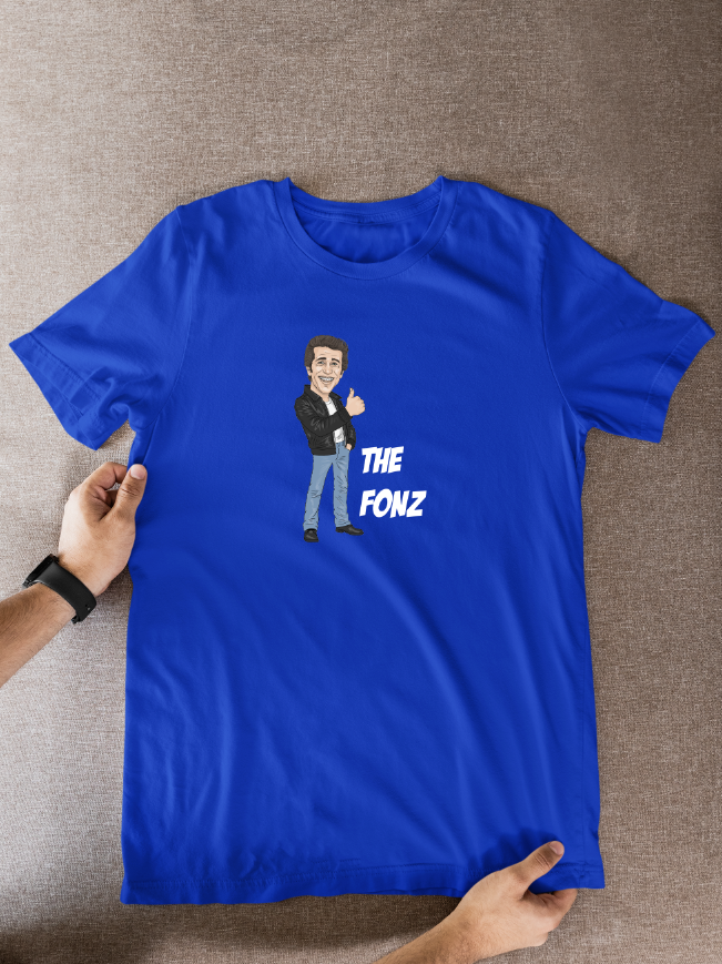 Fonz Happy Days T-Shirt: Retro 70s 80s TV Show Cartoon Graphic Fan Wear