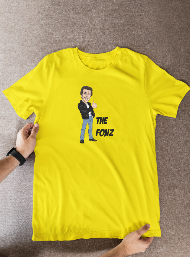 Fonz Happy Days T-Shirt: Retro 70s 80s TV Show Cartoon Graphic Fan Wear