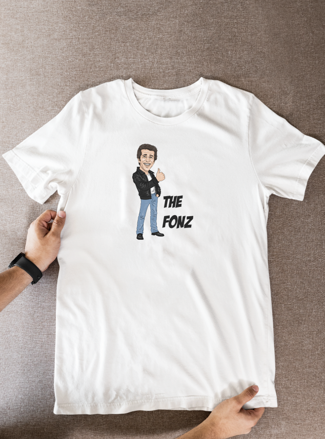 Fonz Happy Days T-Shirt: Retro 70s 80s TV Show Cartoon Graphic Fan Wear