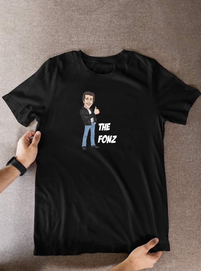 Fonz Happy Days T-Shirt: Retro 70s 80s TV Show Cartoon Graphic Fan Wear
