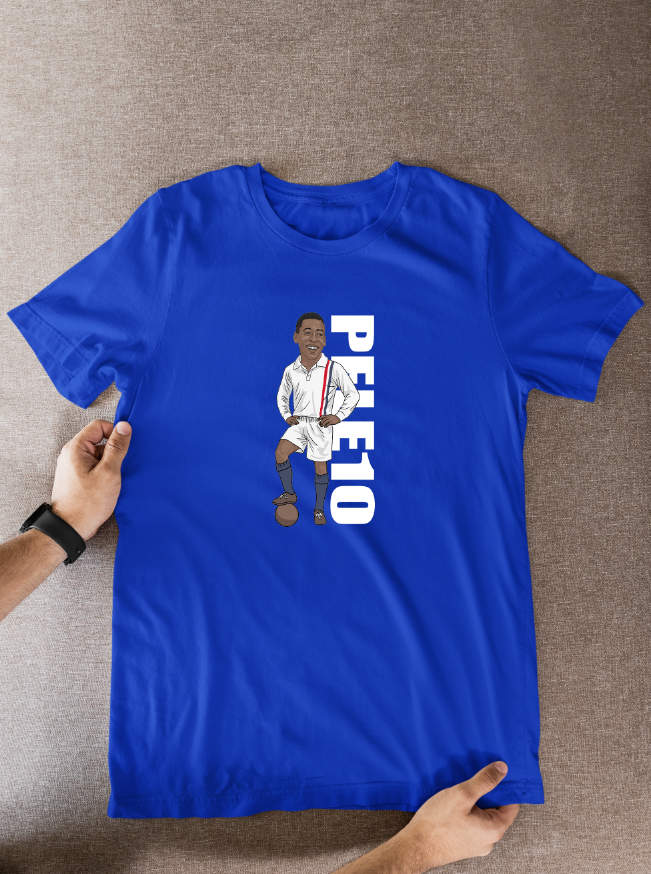 Pele Escape to Victory T Shirts - Unofficial Football Cartoon Graphic Art