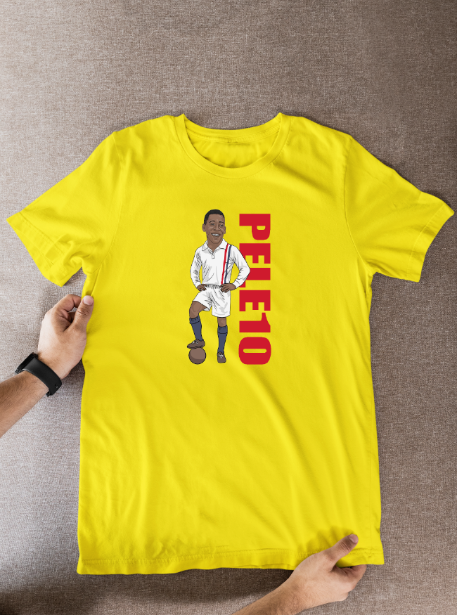 Pele Escape to Victory T Shirts - Unofficial Football Cartoon Graphic Art