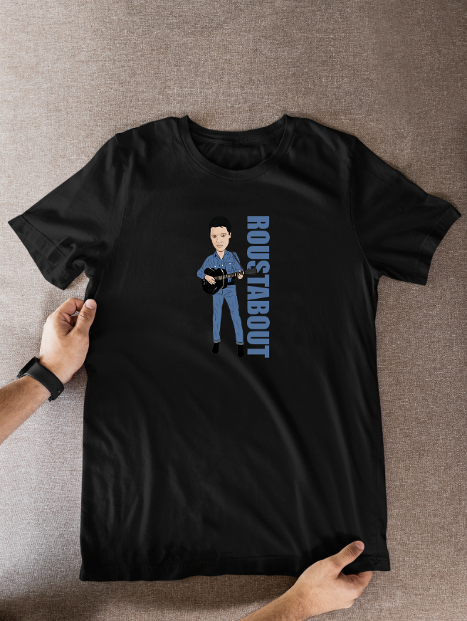 Elvis Presley Cartoon T-Shirt | Unofficial Graphic Fan Wear for Music Lovers