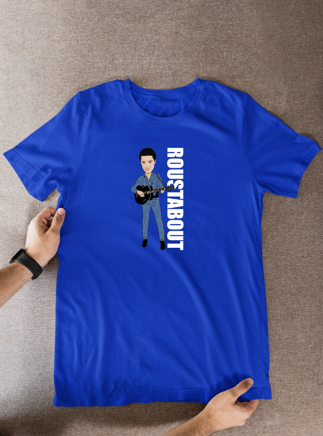 Elvis Presley Cartoon T-Shirt | Unofficial Graphic Fan Wear for Music Lovers