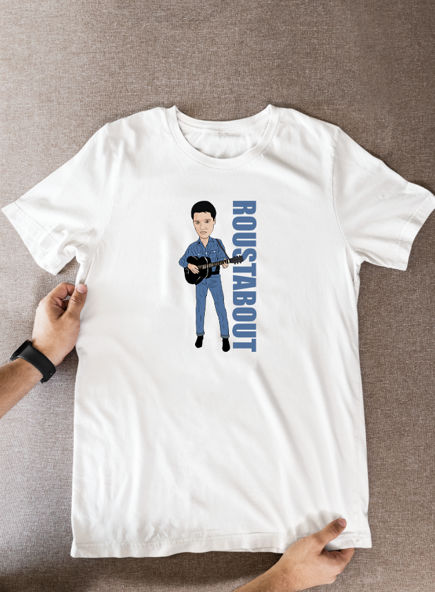Elvis Presley Cartoon T-Shirt | Unofficial Graphic Fan Wear for Music Lovers