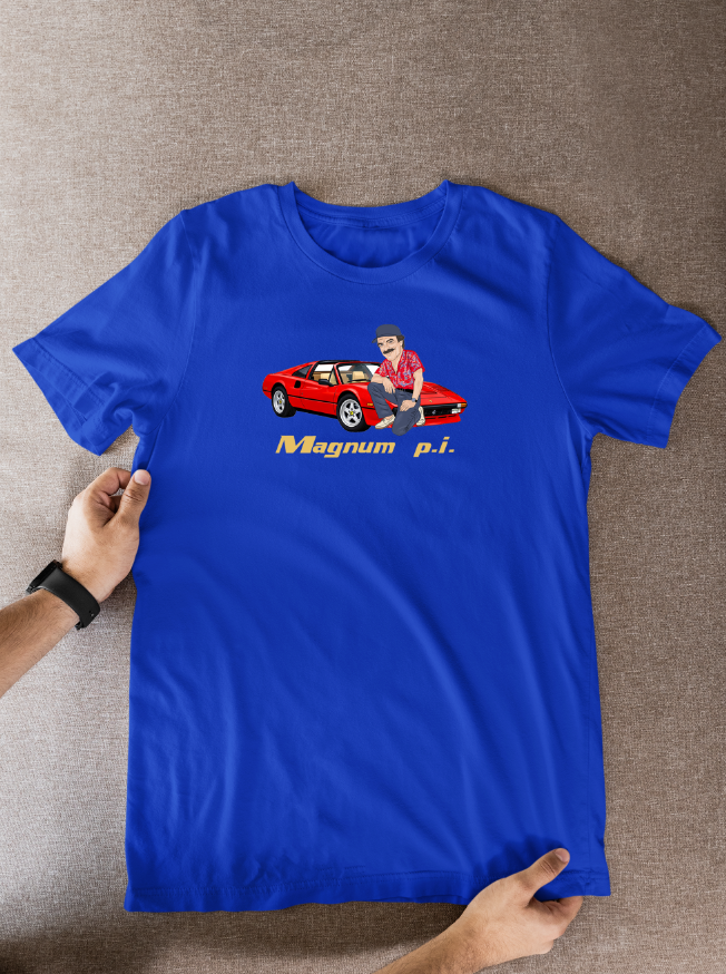 Magnum P.I. Graphic Tee - Unofficial Cartoon TV Show T-Shirt