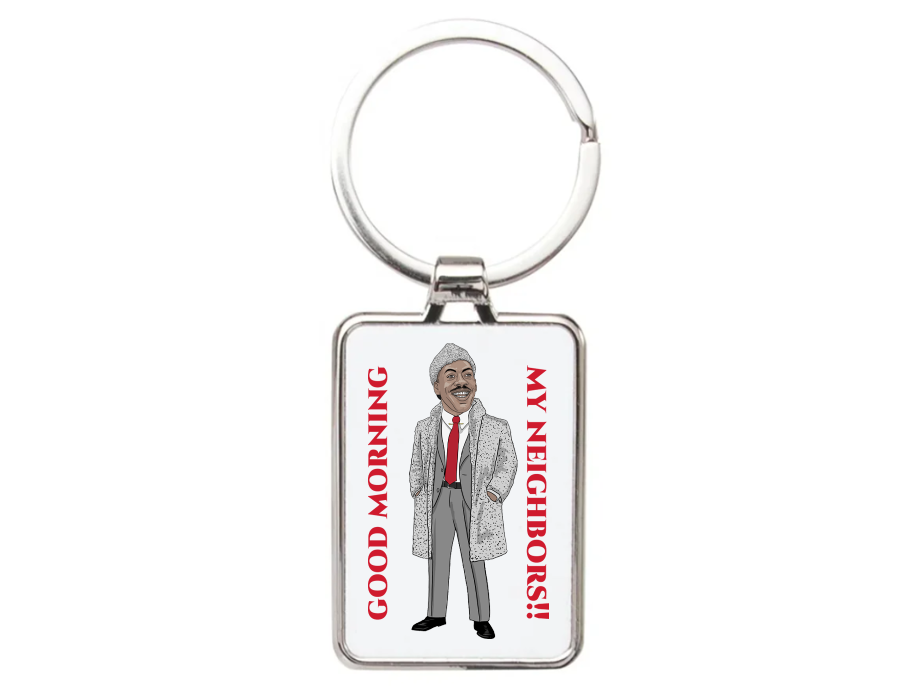 Coming to America Keychain - Eddie Murphy Cartoon Graphic Acrylic Keyring