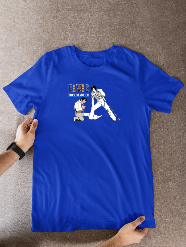 Elvis Presley Cartoon T-Shirt - 1970 Vegas Unofficial Graphic Fan Wear