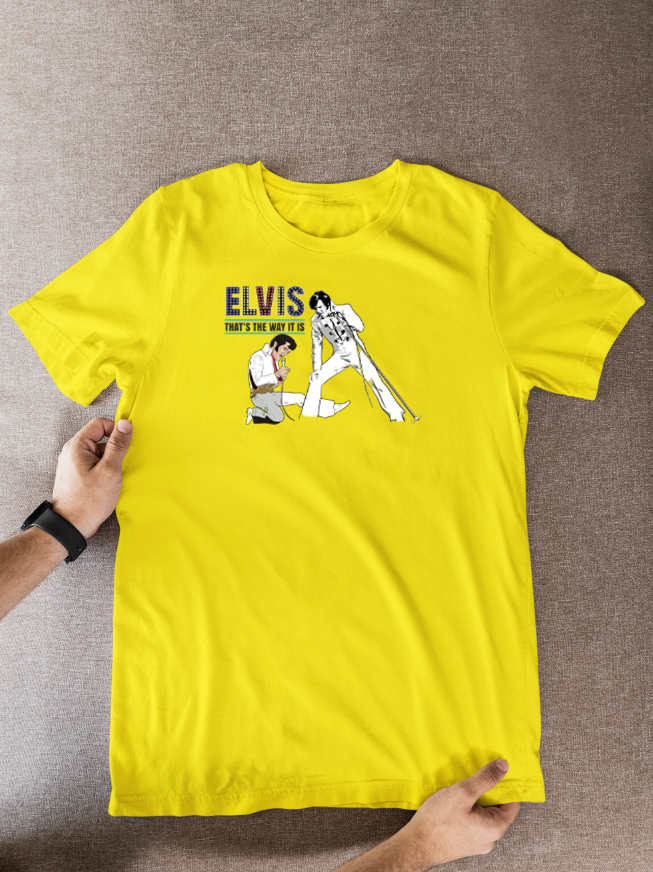 Elvis Presley Cartoon T-Shirt - 1970 Vegas Unofficial Graphic Fan Wear