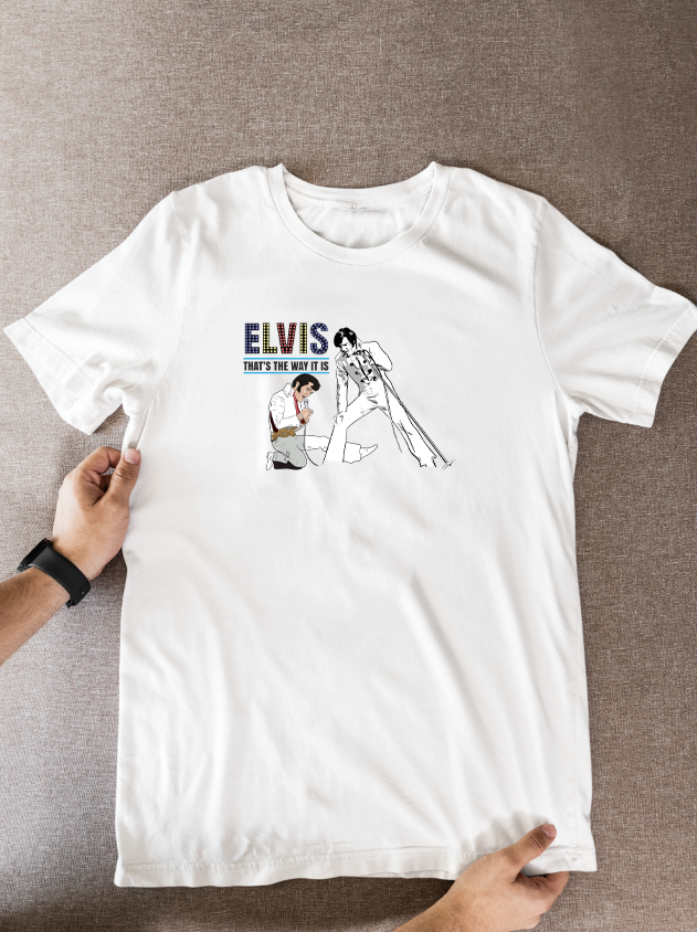 Elvis Presley Cartoon T-Shirt - 1970 Vegas Unofficial Graphic Fan Wear