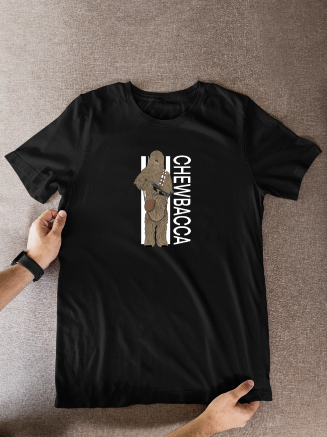 Star Wars Chewbacca Cartoon Graphic T-Shirt for Fans