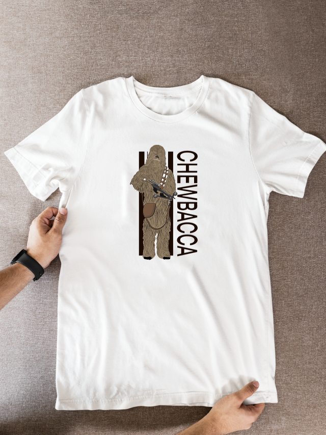 Star Wars Chewbacca Cartoon Graphic T-Shirt for Fans
