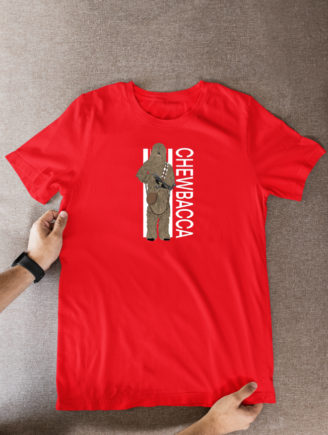 Star Wars Chewbacca Cartoon Graphic T-Shirt for Fans