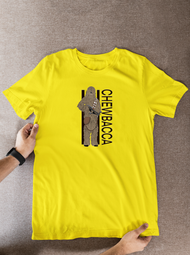 Star Wars Chewbacca Cartoon Graphic T-Shirt for Fans