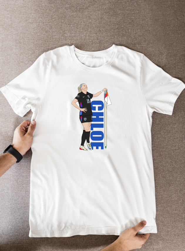 Chloe Kelly Lionesses T-Shirt: Cartoon Graphic Soccer Fan Wear