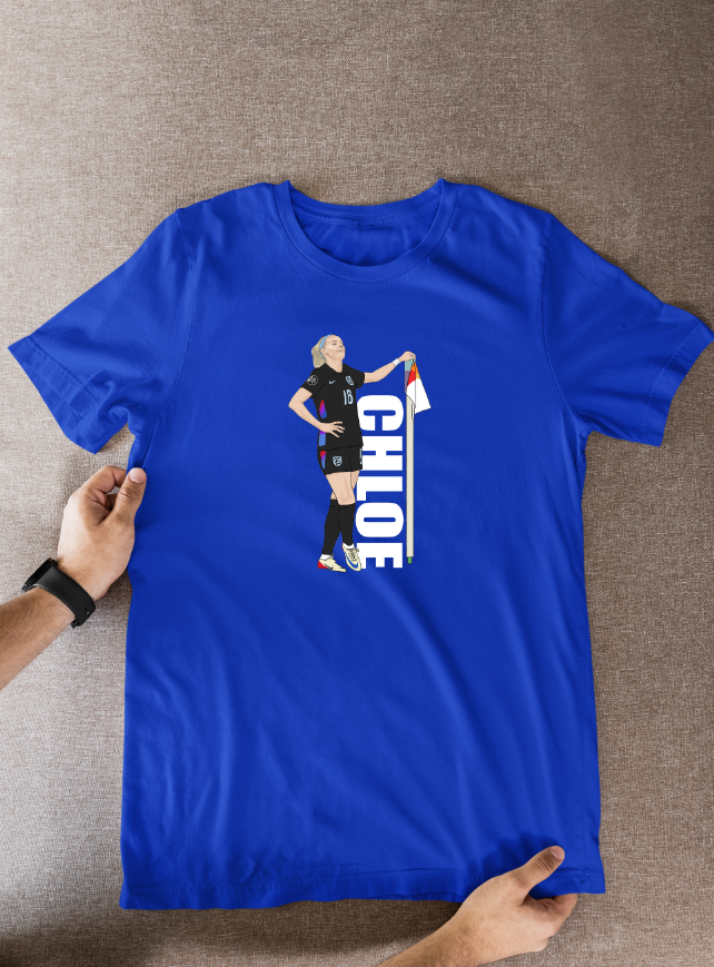 Chloe Kelly Lionesses T-Shirt: Cartoon Graphic Soccer Fan Wear