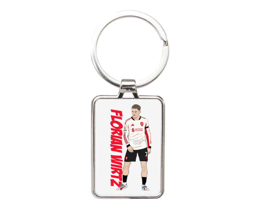 Florian Wirtz Liverpool Keychain - Cartoon Graphic Art Acrylic Keyring