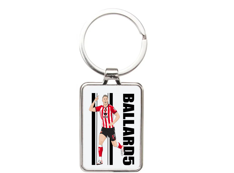 Daniel Ballard Sunderland Football Cartoon Graphic art Acrylic keychain ,keyring - Tcb Cartoon Printing