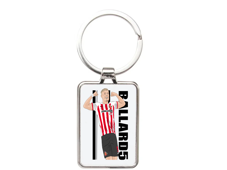 Daniel Ballard Sunderland Football Cartoon Graphic art Acrylic keychain ,keyring - Tcb Cartoon Printing