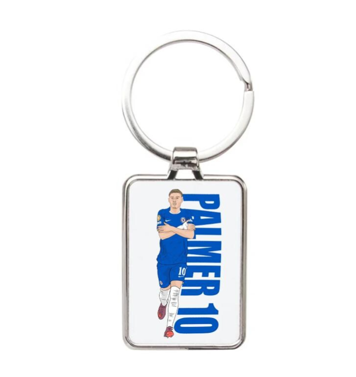 Cole Palmer Chelsea Keychain - Cartoon Graphic Art Acrylic Keyring for Fans
