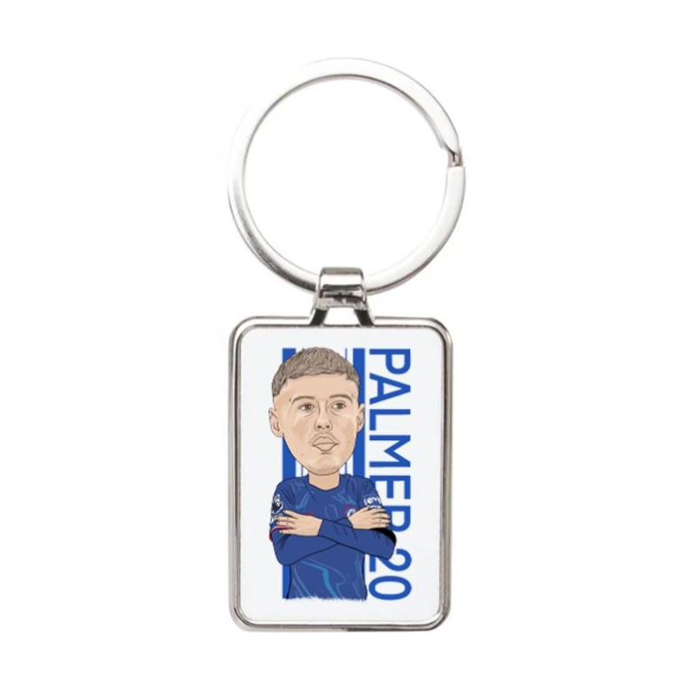Cole Palmer Chelsea Keychain - Cartoon Graphic Art Acrylic Keyring for Fans