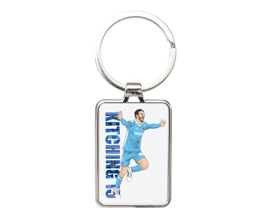 Liam Kitching Coventry City Keychain - Cartoon Graphic Art Acrylic Keyring