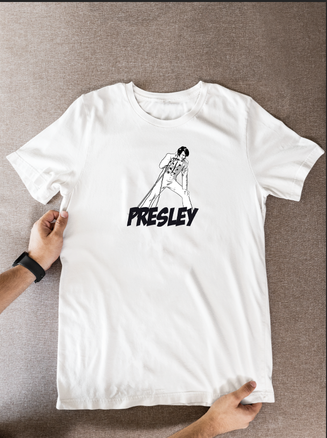 Elvis Presley Cartoon T-Shirt - 1969 Vegas Unofficial Graphic Fan Wear