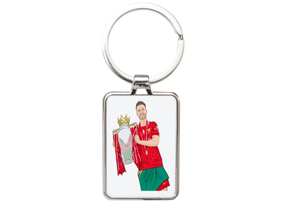 Diogo Jota Liverpool Keychain - Cartoon Graphic Art Acrylic Keyring