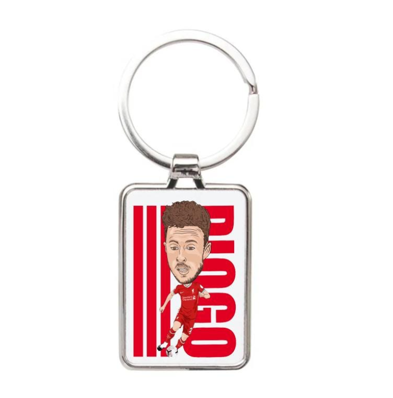 Diogo Jota Liverpool Keychain - Cartoon Graphic Art Acrylic Keyring