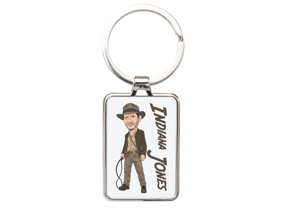 Indiana Jones Movie Theme Cartoon Graphic Keyrings - Unique Indiana Jones Keyrings