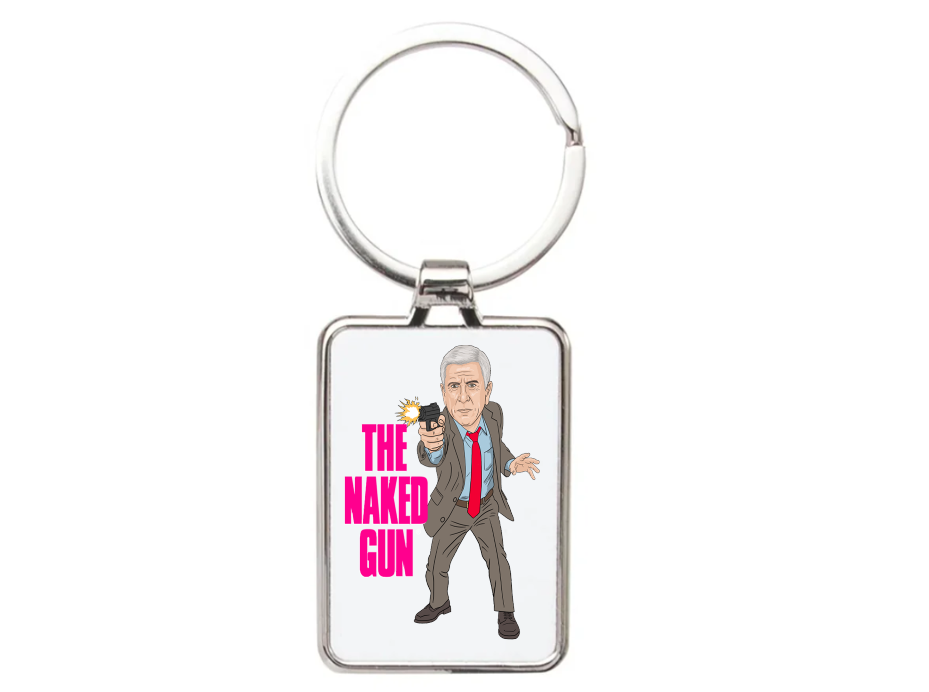 Naked Gun Keychain - Don't Call Me Shirley Movie Cartoon Graphic Art Acrylic Keyring