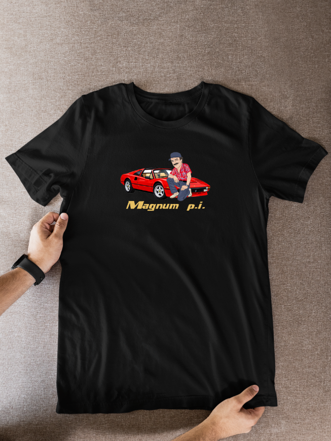 Magnum P.I. Graphic Tee - Unofficial Cartoon TV Show T-Shirt