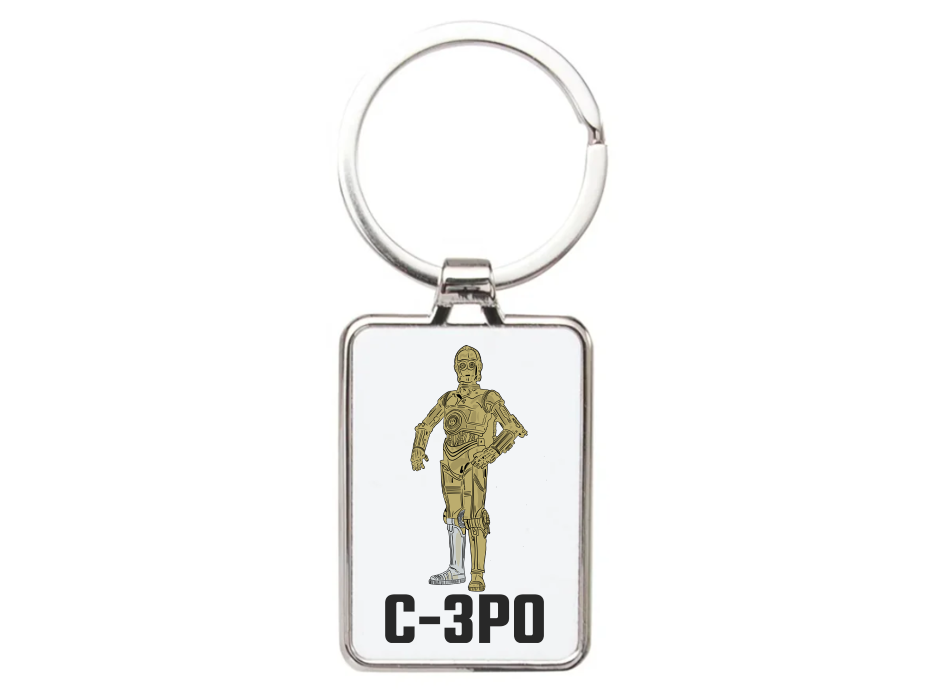 Star Wars Cartoon Keychain - Various Graphic Art Acrylic Keyring